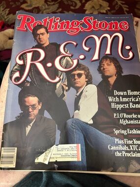 the Rolling Stones Magazine Vintage Blue Cover – R.E.M. Feature